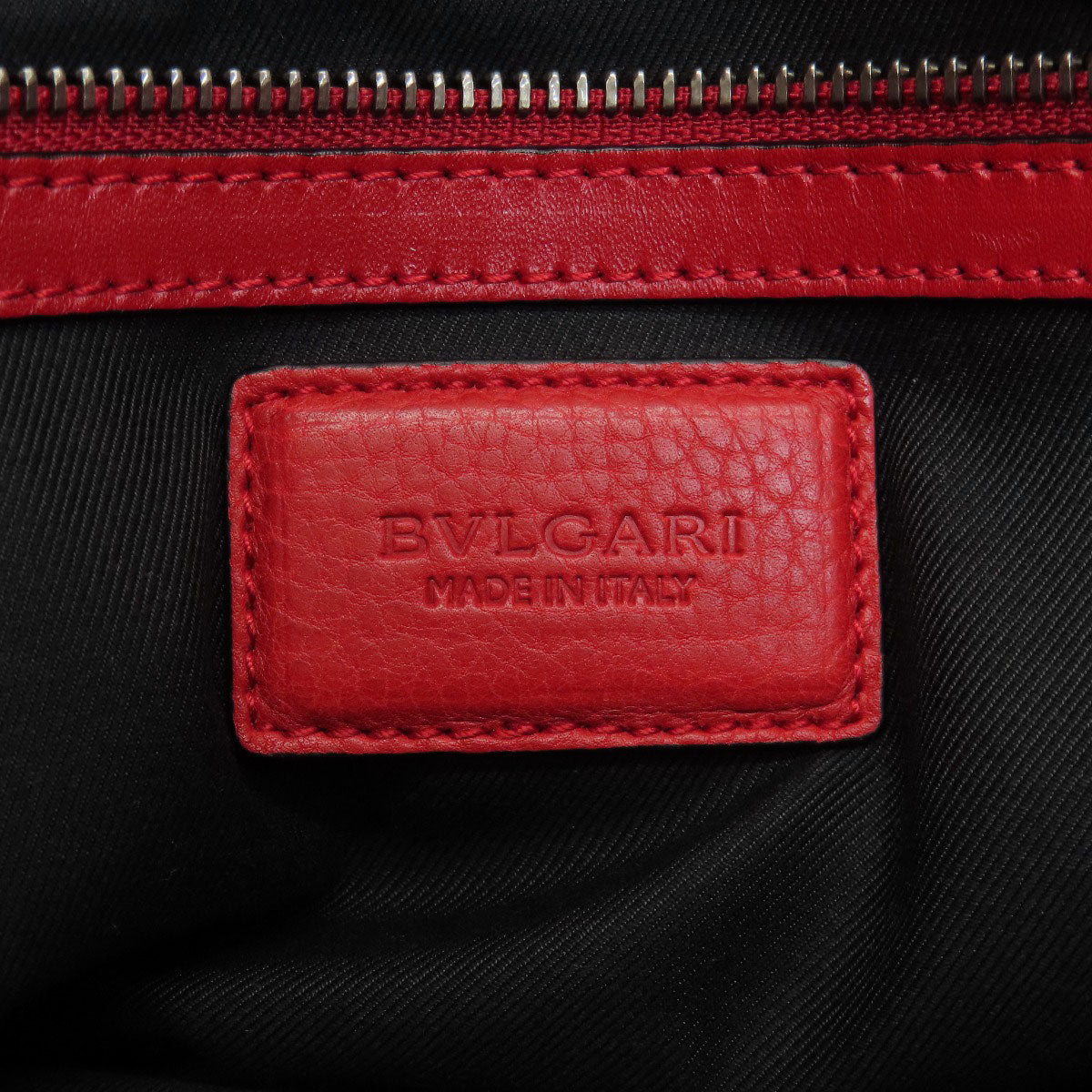 BVLGARI   Shoulder Bag logo Leather Ladies