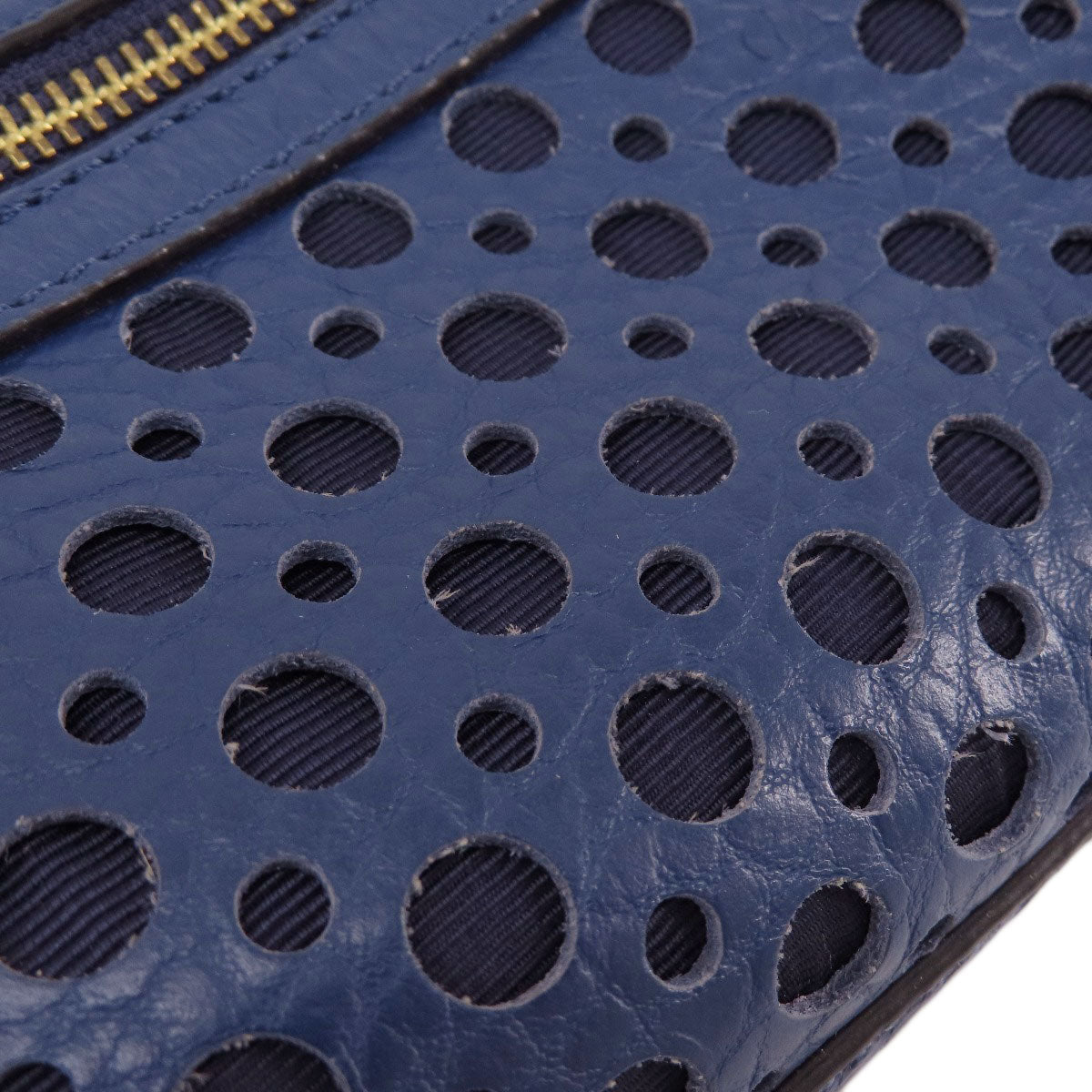 kate spade logo Shoulder Bag Leather Ladies [Used]