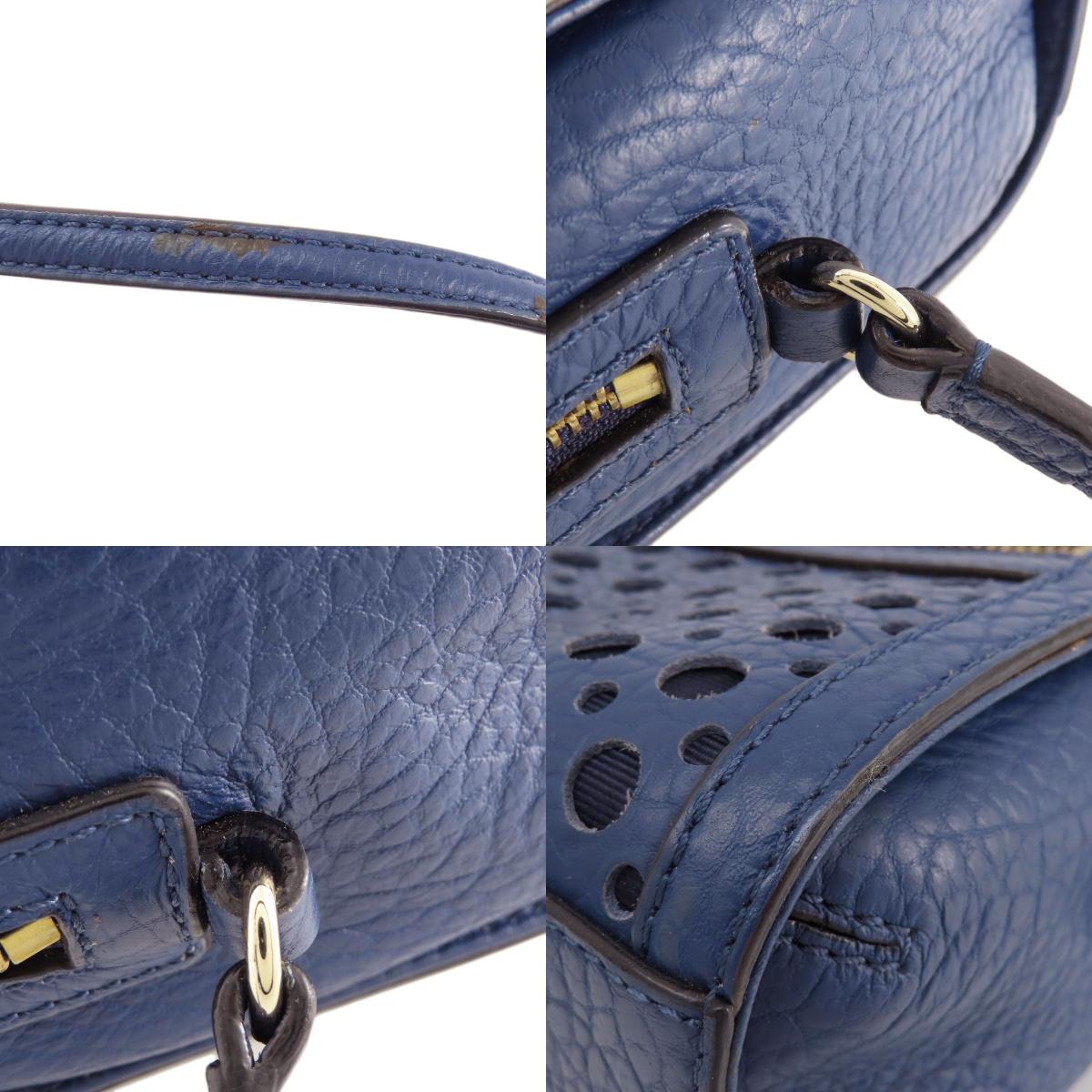 kate spade logo Shoulder Bag Leather Ladies [Used]