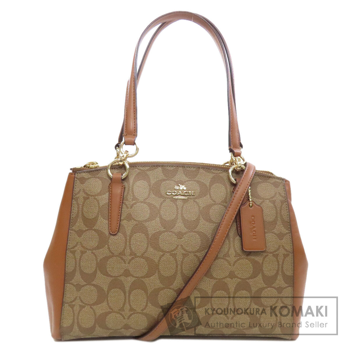 COACH  F58291 Handbag Signature 2WAY PVC Ladies