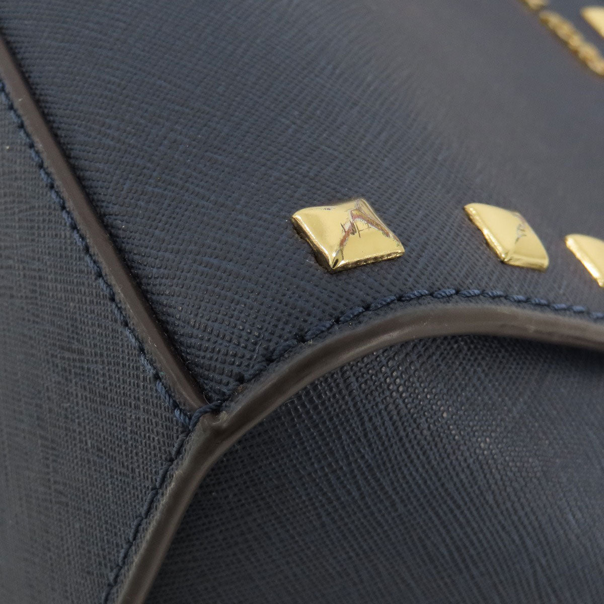 Michael Kors Studs Shoulder Bag Leather Ladies [Used]