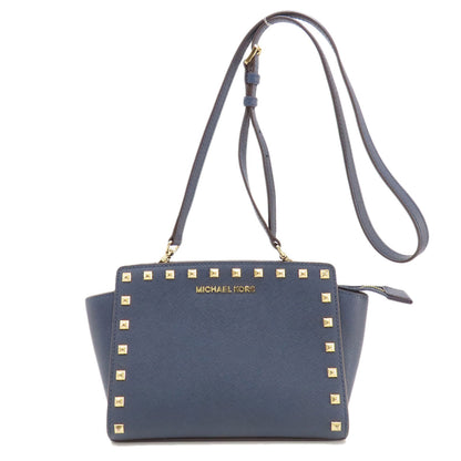 Michael Kors Studs Shoulder Bag Leather Ladies [Used]