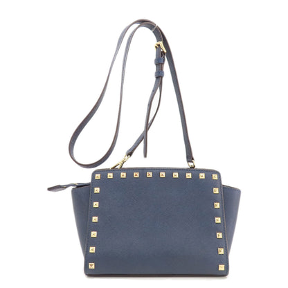 Michael Kors Studs Shoulder Bag Leather Ladies [Used]