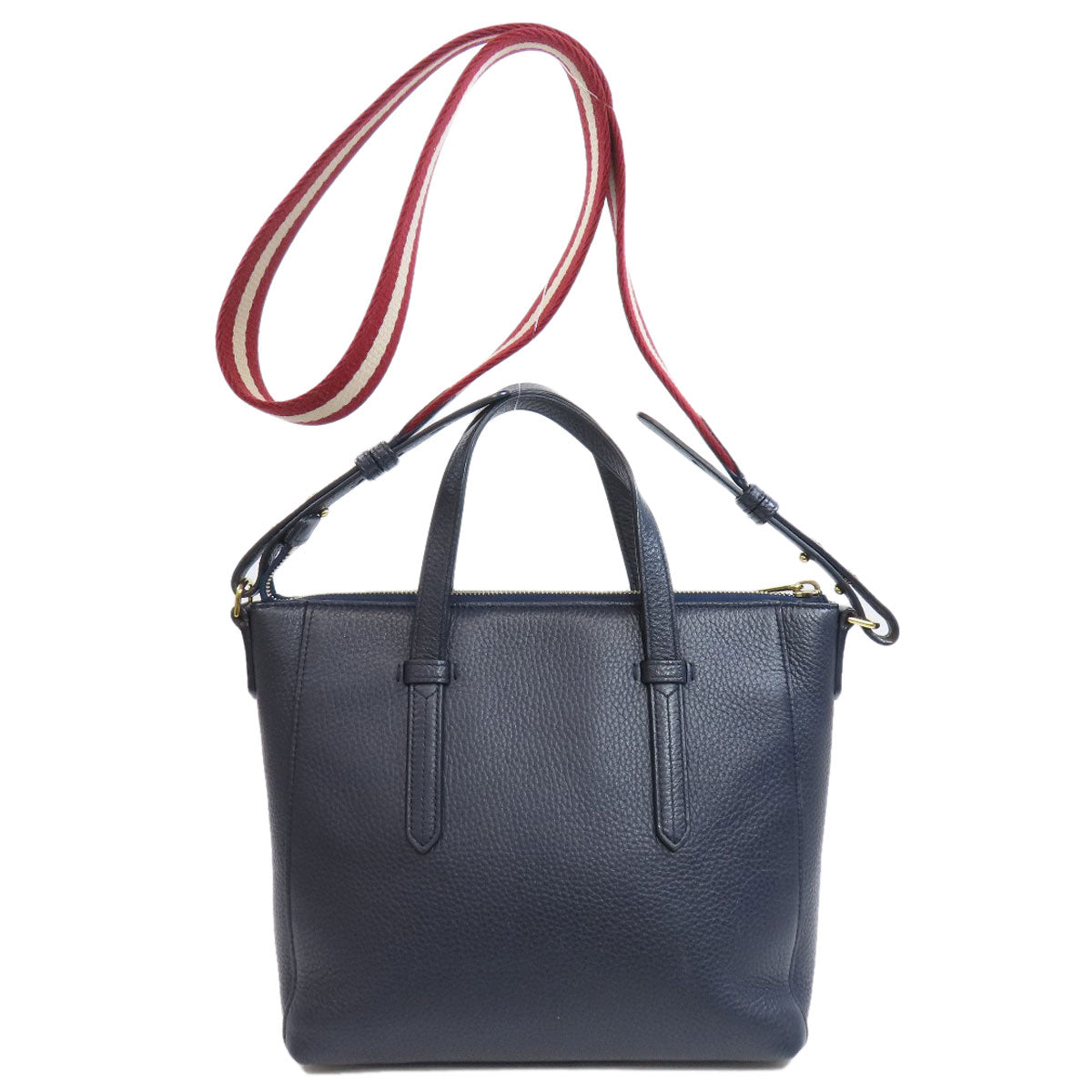 BALLY Barry Stripe 2WAY Tote Bag Leather Ladies [Used]