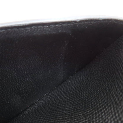 HERMES Bearn Compact Black SilverHardware Bifold Wallet with Coin Pocket Epsom Ladies [Used]