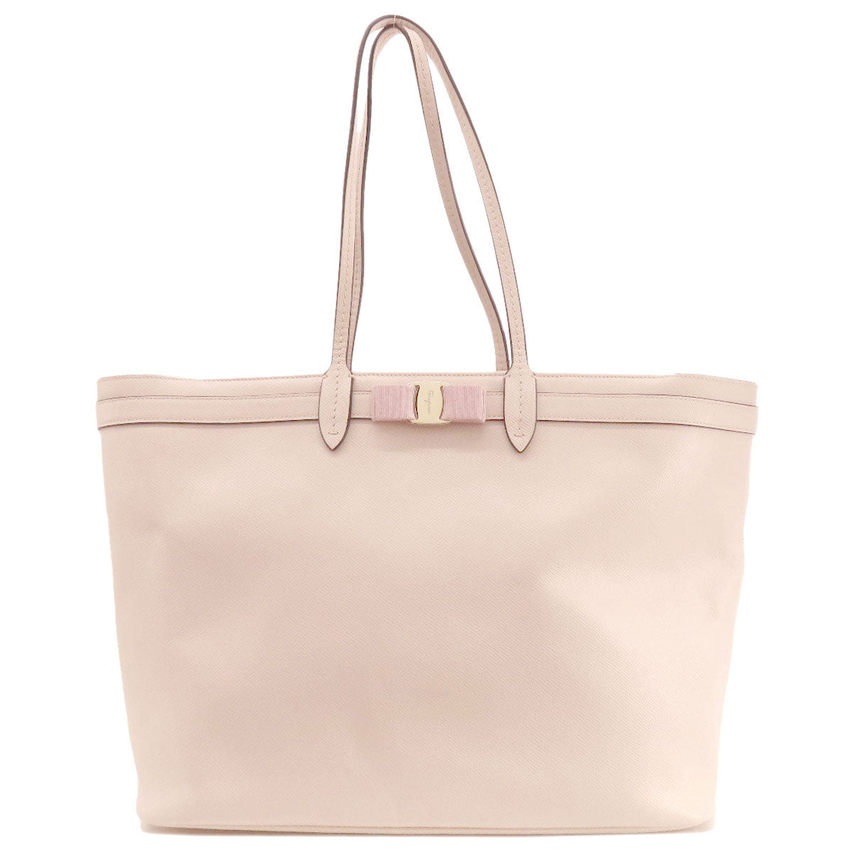 Salvatore Ferragamo Vara ribbon Tote Bag Leather Ladies [Used]