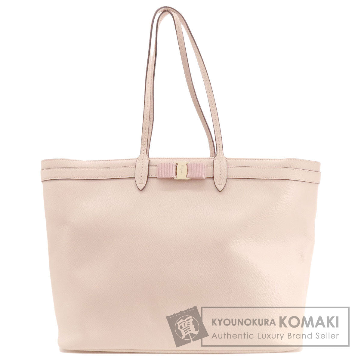 Salvatore Ferragamo Vara ribbon Tote Bag Leather Ladies [Used]