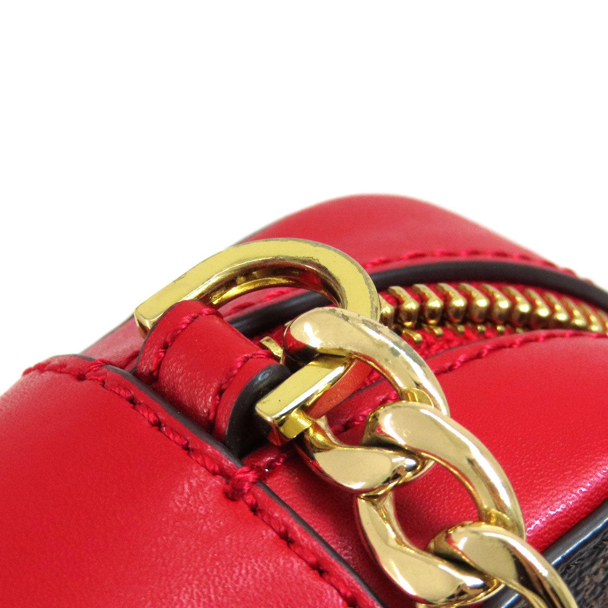 Michael Kors Stripe MK Signature Shoulder Bag PVC Ladies [Used]