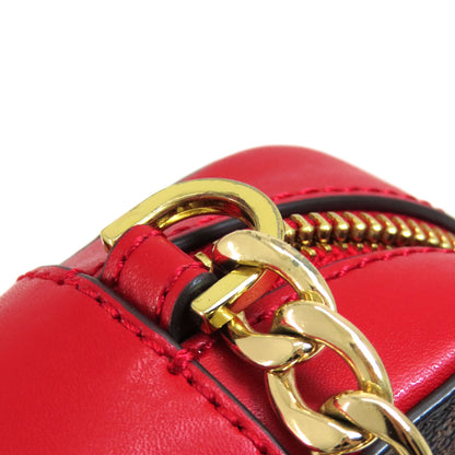 Michael Kors Stripe MK Signature Shoulder Bag PVC Ladies [Used]