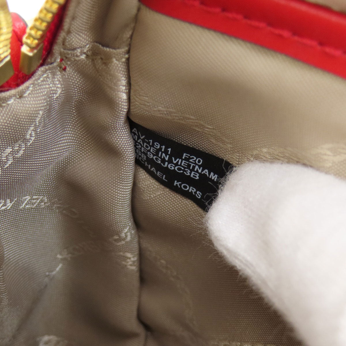 Michael Kors Stripe MK Signature Shoulder Bag PVC Ladies [Used]