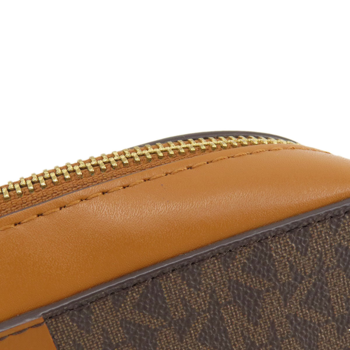 Michael Kors MK signature Shoulder Bag Leather Coated CanvasLadies [Used]