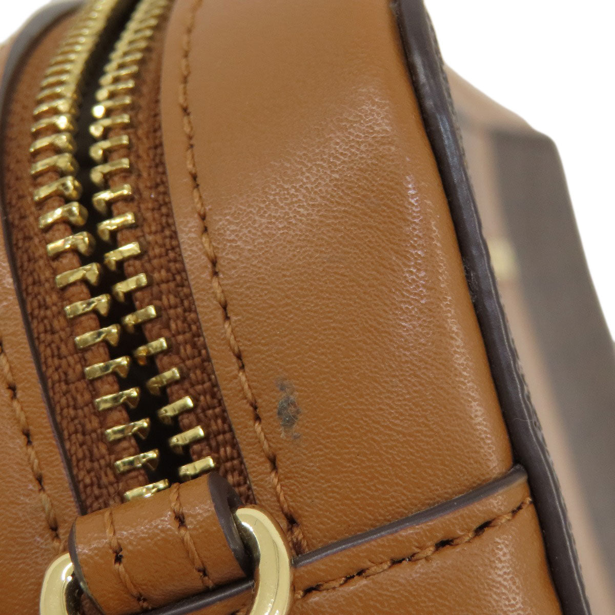 Michael Kors MK signature Shoulder Bag Leather Coated CanvasLadies [Used]