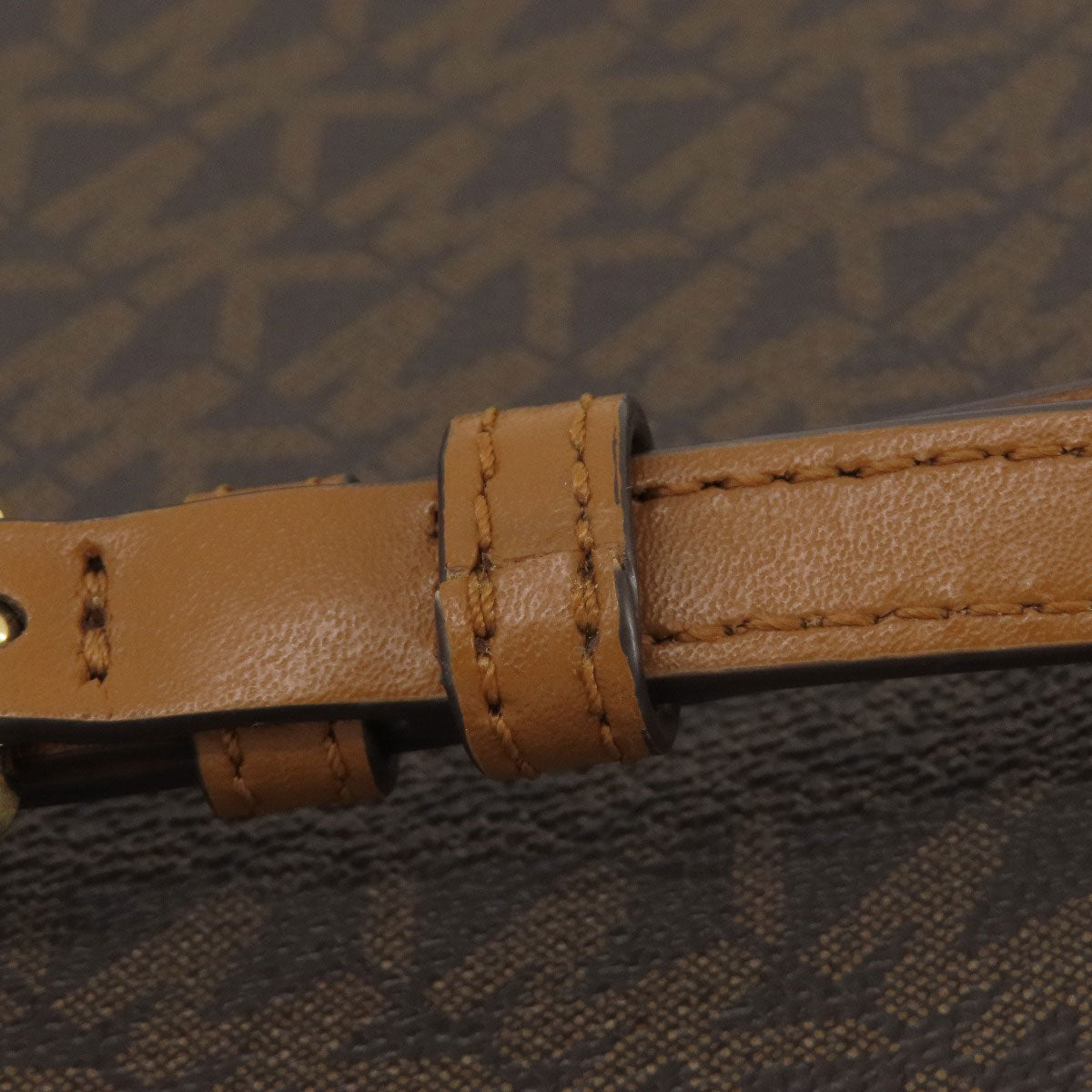 Michael Kors MK signature Shoulder Bag Leather Coated CanvasLadies [Used]