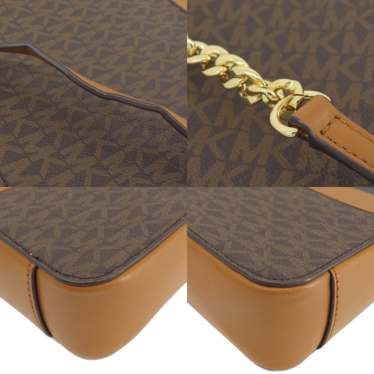 Michael Kors MK signature Shoulder Bag Leather Coated CanvasLadies [Used]