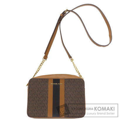 Michael Kors MK signature Shoulder Bag Leather Coated CanvasLadies [Used]