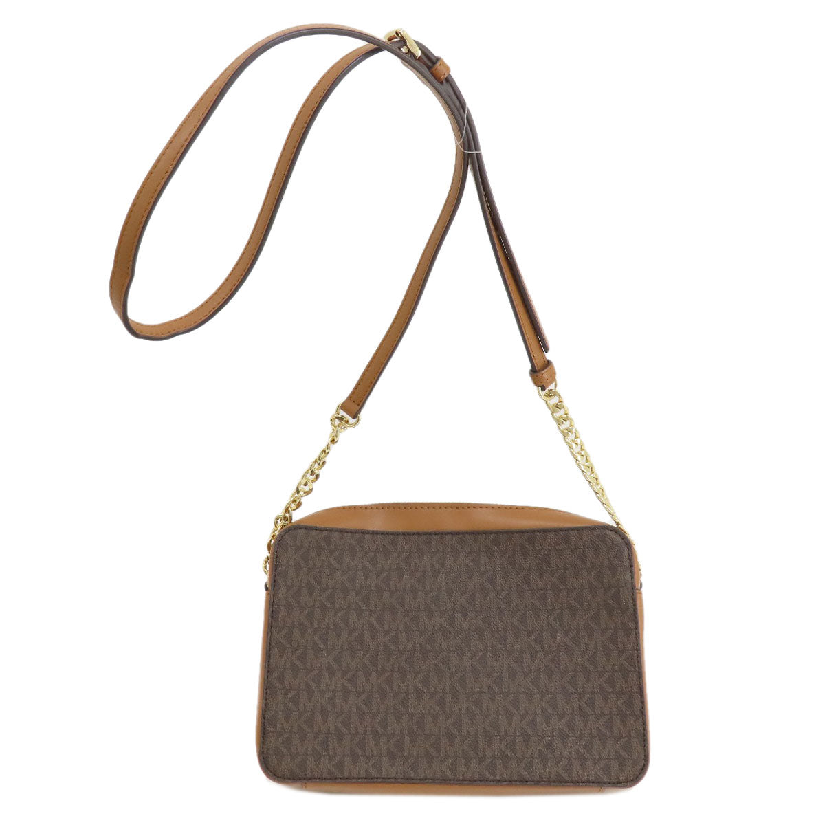 Michael Kors MK signature Shoulder Bag Leather Coated CanvasLadies [Used]