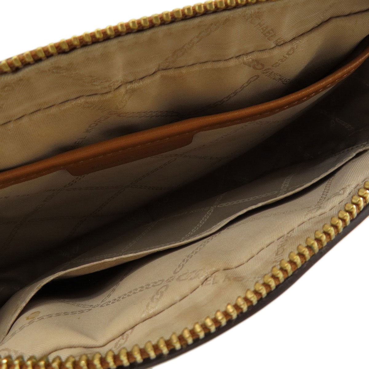 Michael Kors MK signature Shoulder Bag Leather Coated CanvasLadies [Used]