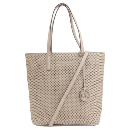 Michael Kors Punching 2WAY Tote Bag Leather Ladies [Used]