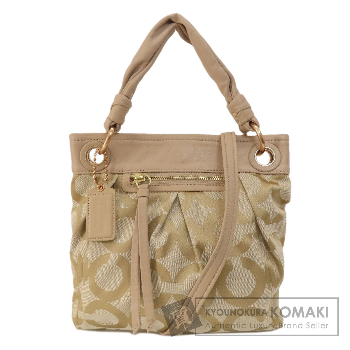 COACH  13420 Handbag Op Art 2WAY Canvas Ladies