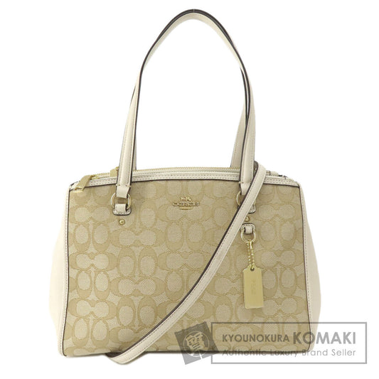 COACH  F36906 Handbag Signature 2WAY Canvas Ladies