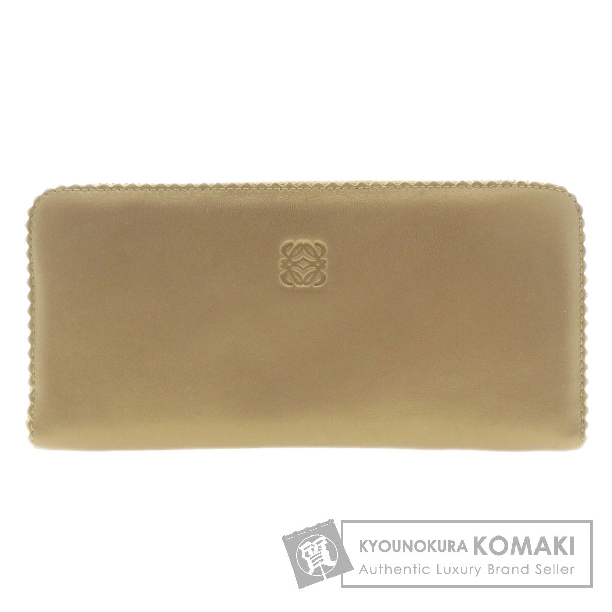 LOEWE anagram Long wallet (with coin pocket) Lambskin Ladies [Used]
