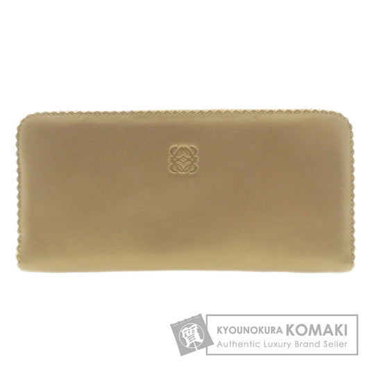 LOEWE anagram Long wallet (with coin pocket) Lambskin Ladies [Used]