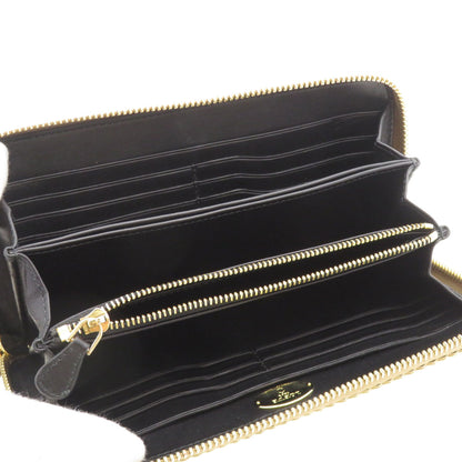 LOEWE anagram Long wallet (with coin pocket) Lambskin Ladies [Used]