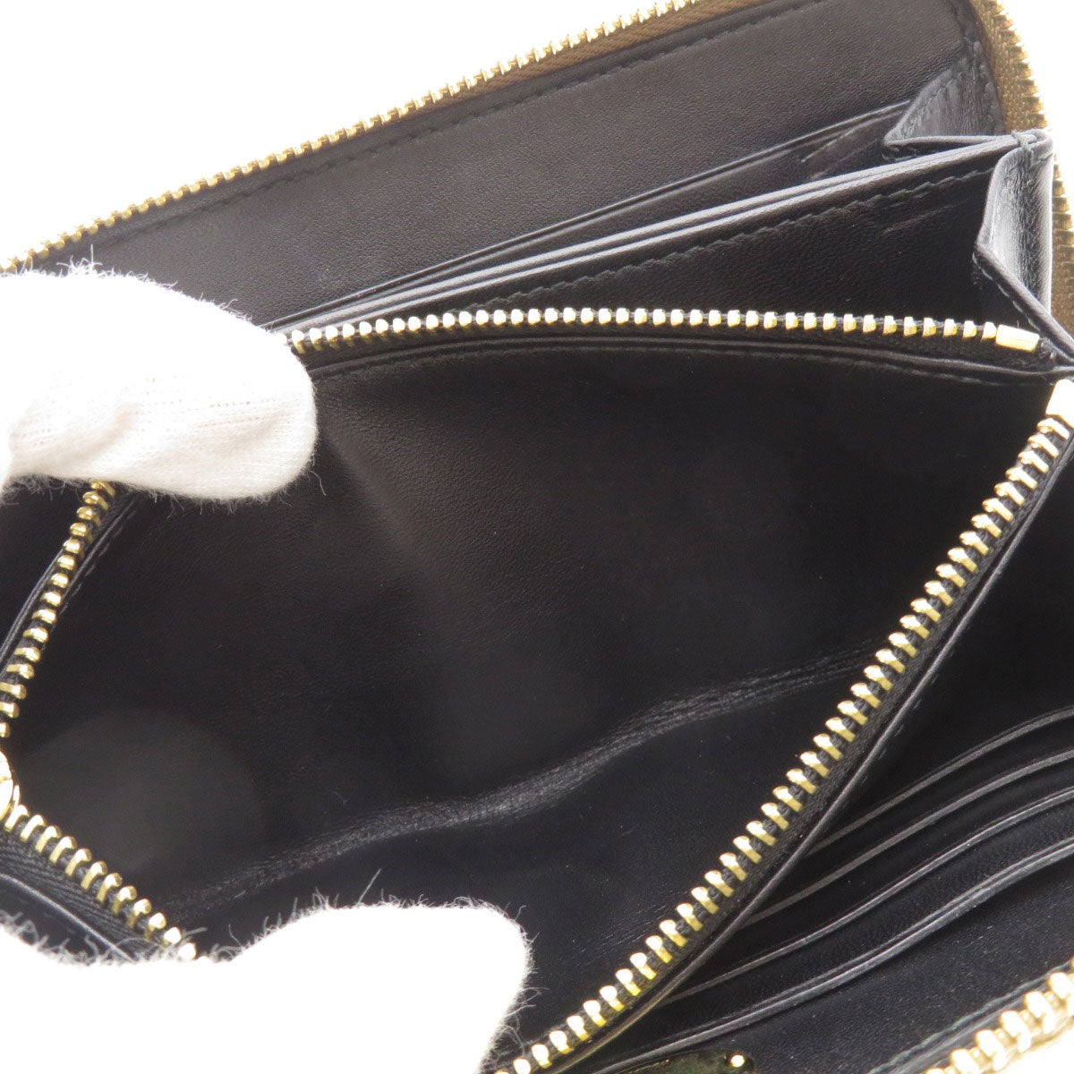 LOEWE anagram Long wallet (with coin pocket) Lambskin Ladies [Used]