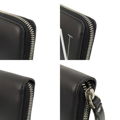 VALENTINO GARAVANI logo Long wallet (with coin pocket) Leather Ladies [Used]