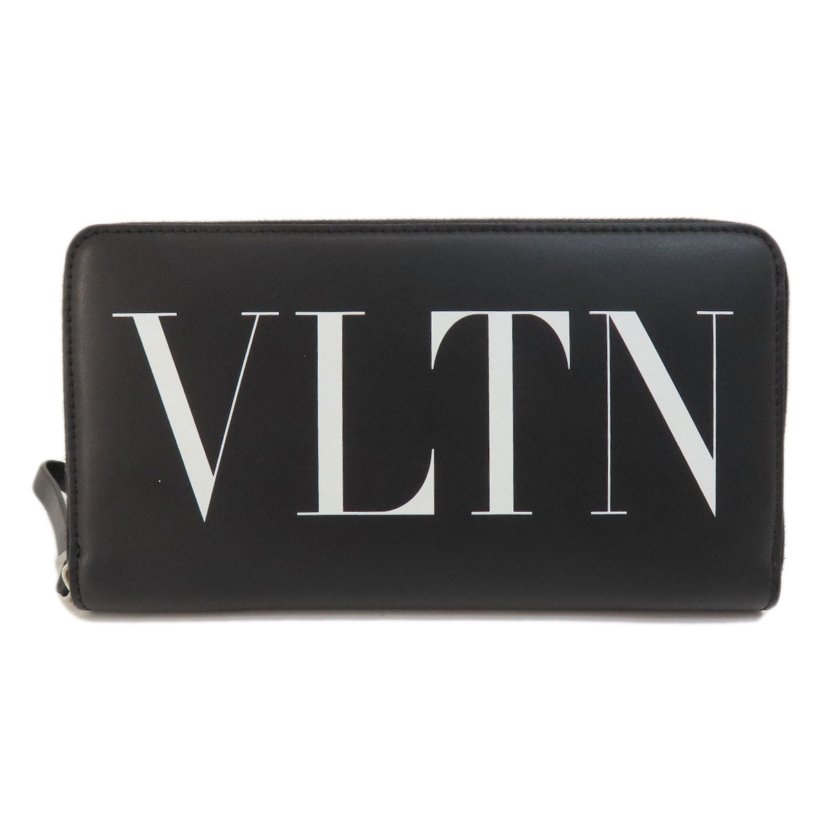 VALENTINO GARAVANI logo Long wallet (with coin pocket) Leather Ladies [Used]