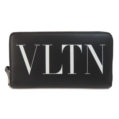 VALENTINO GARAVANI logo Long wallet (with coin pocket) Leather Ladies [Used]