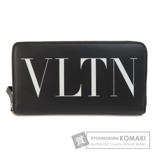 VALENTINO GARAVANI logo Long wallet (with coin pocket) Leather Ladies [Used]