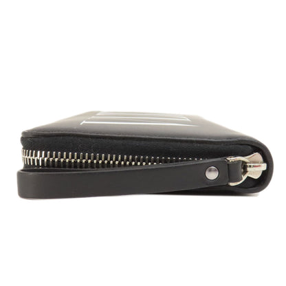 VALENTINO GARAVANI logo Long wallet (with coin pocket) Leather Ladies [Used]