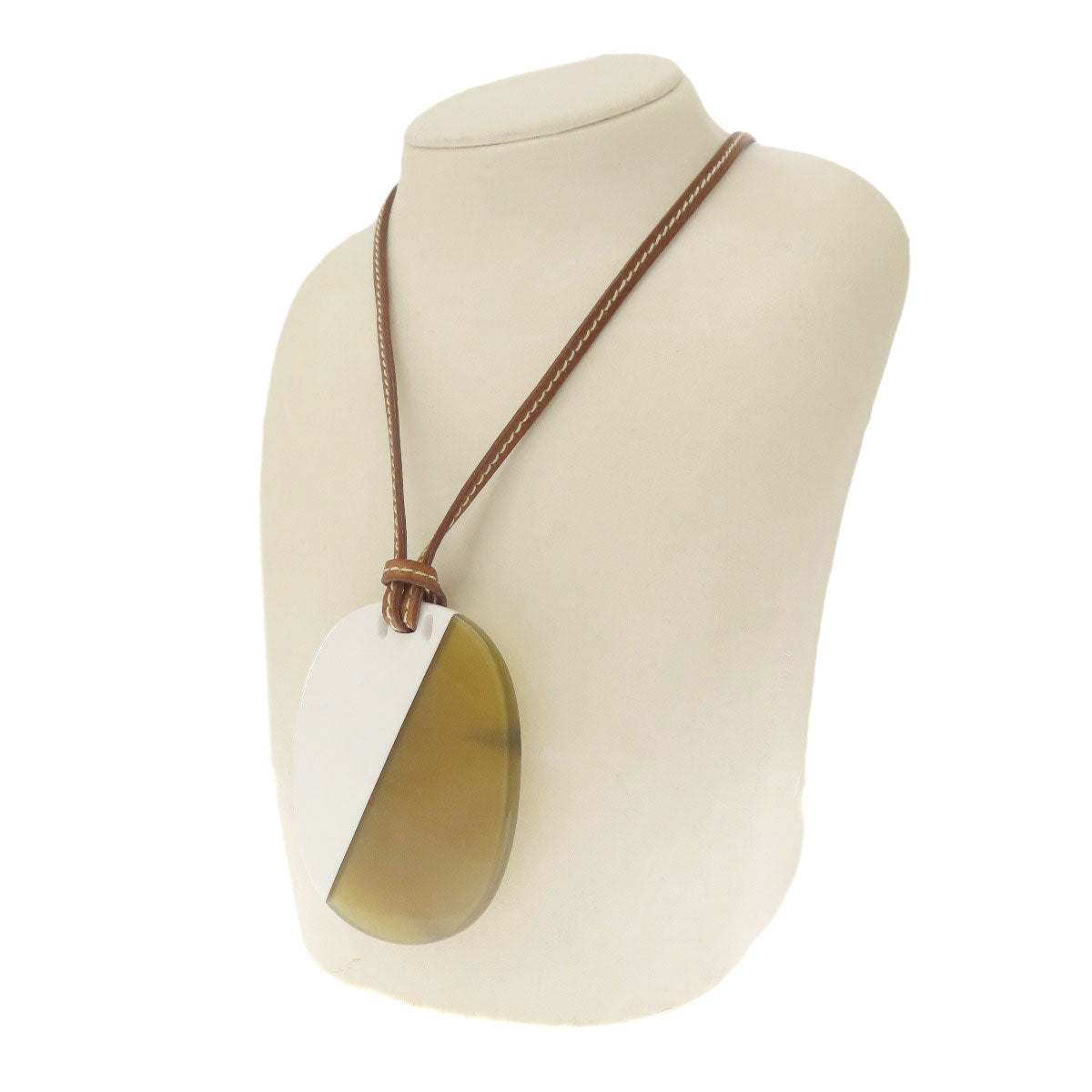 HERMES   Necklace Om PM Buffalo horn Ladies