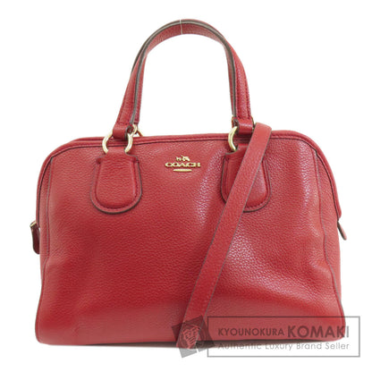 COACH  33735 Handbag Logo 2WAY Leather Ladies