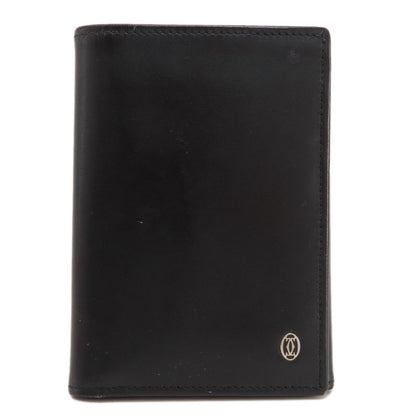 CARTIER Three-fold wallet Bifold Wallet No Coin Pocket Leather Ladies [Used]