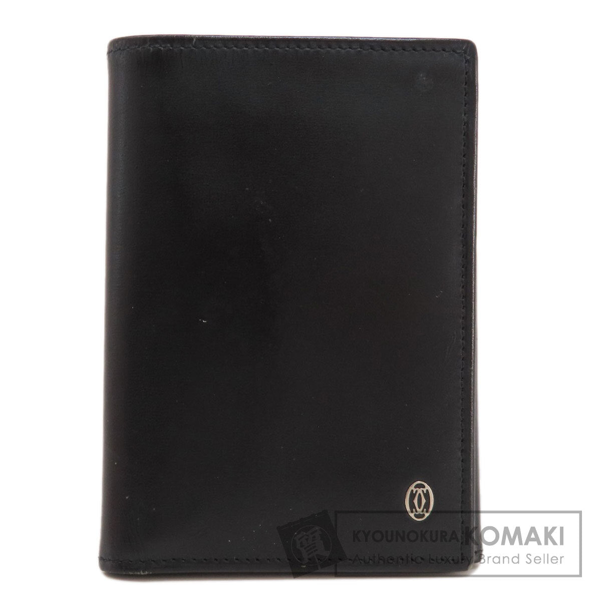 CARTIER Three-fold wallet Bifold Wallet No Coin Pocket Leather Ladies [Used]