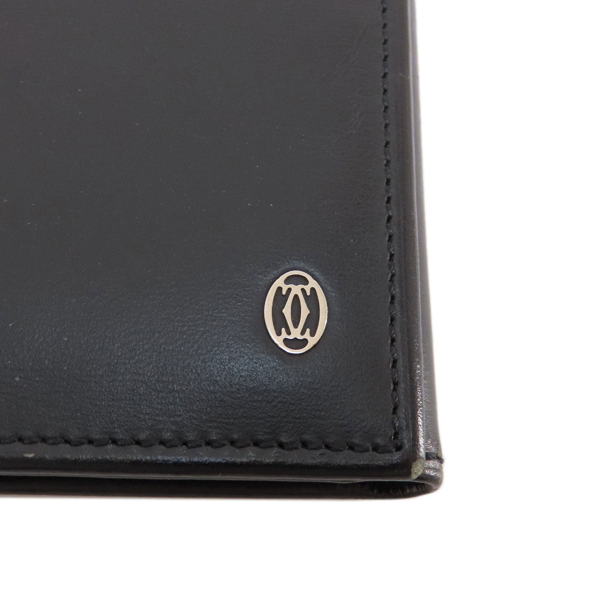 CARTIER Three-fold wallet Bifold Wallet No Coin Pocket Leather Ladies [Used]