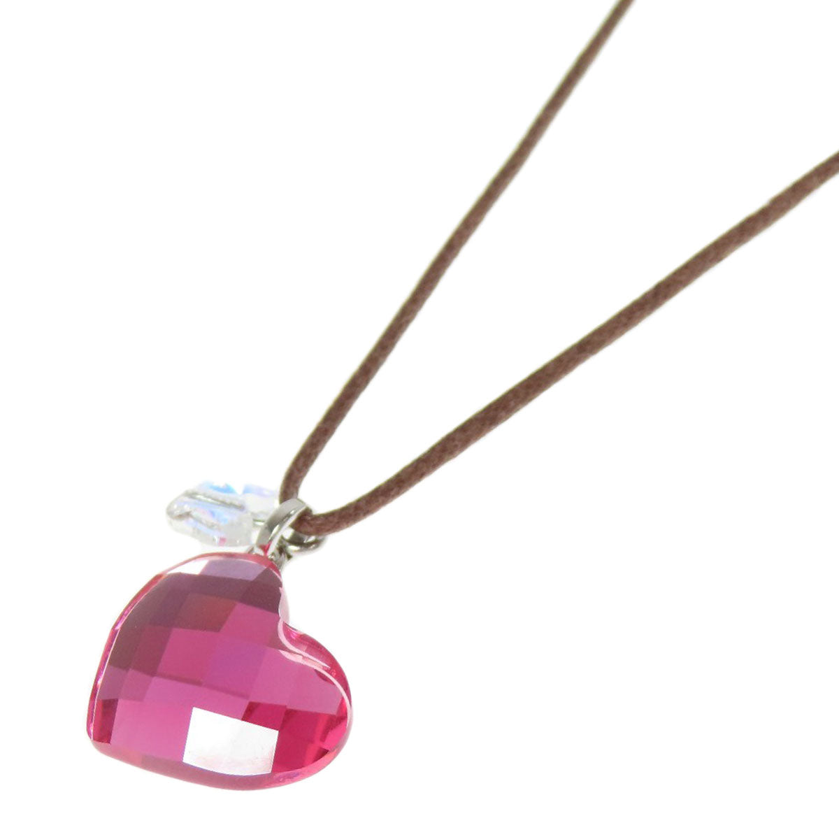 SWAROVSKI heart Necklace Crystal Ladies [Used]