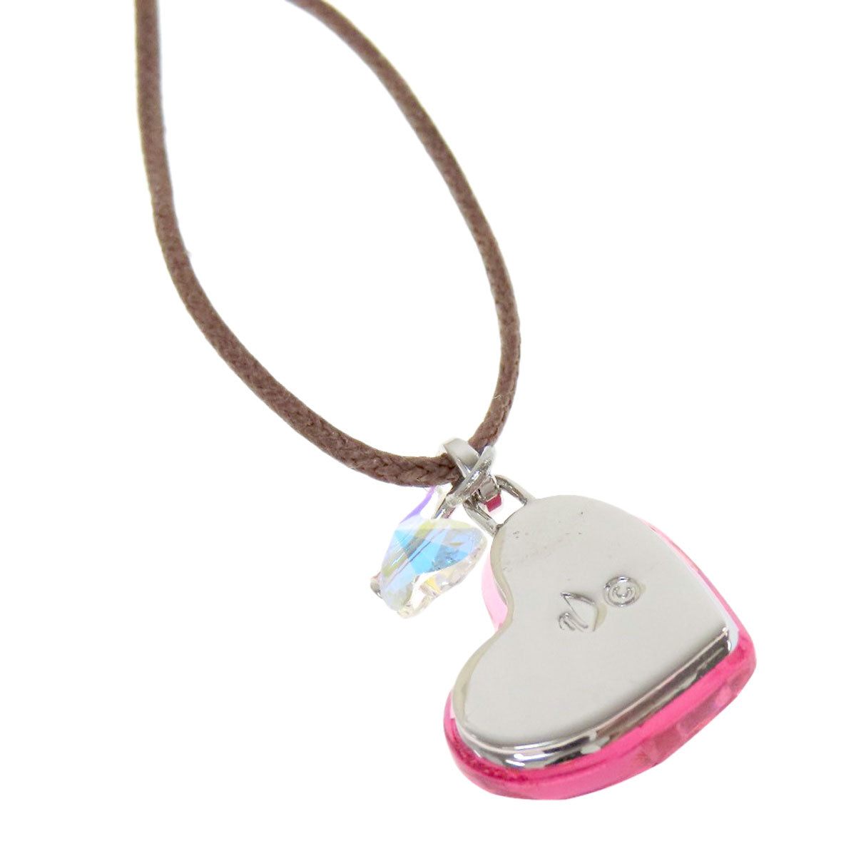 SWAROVSKI heart Necklace Crystal Ladies [Used]