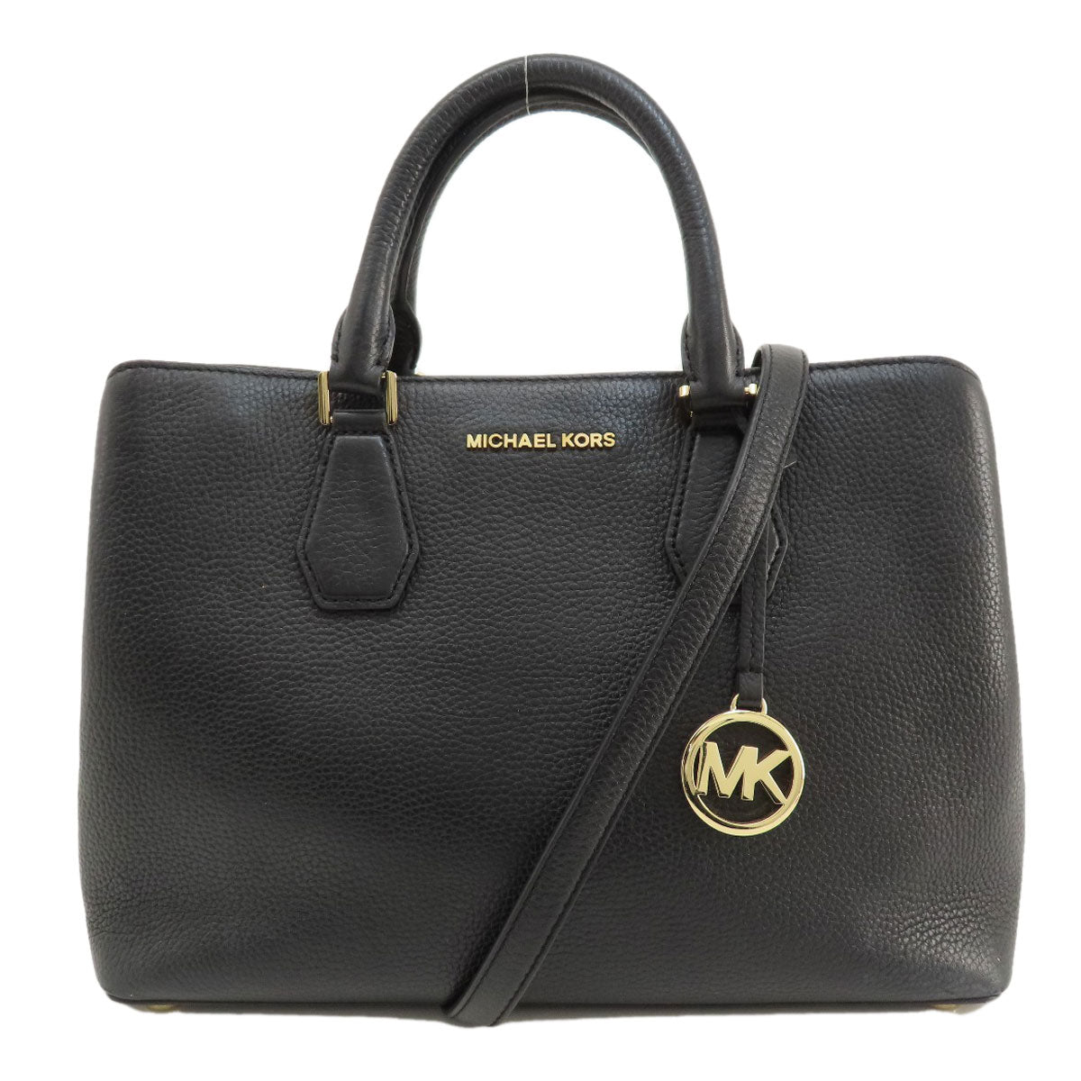 Michael Kors Logo Hardware 2WAY Tote Bag Leather Ladies [Used]