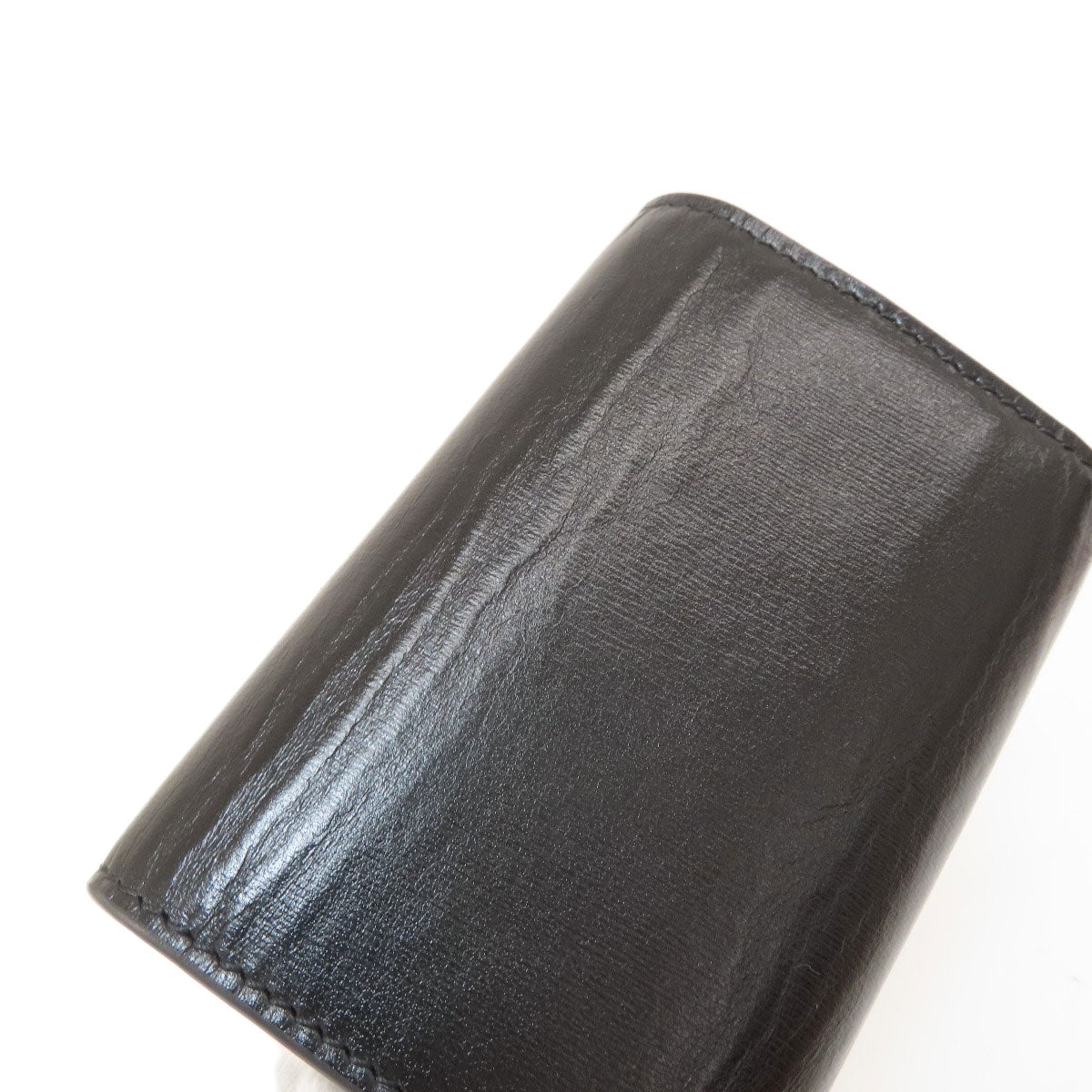 GUCCI 435305 logo key holder Leather Ladies [Used]