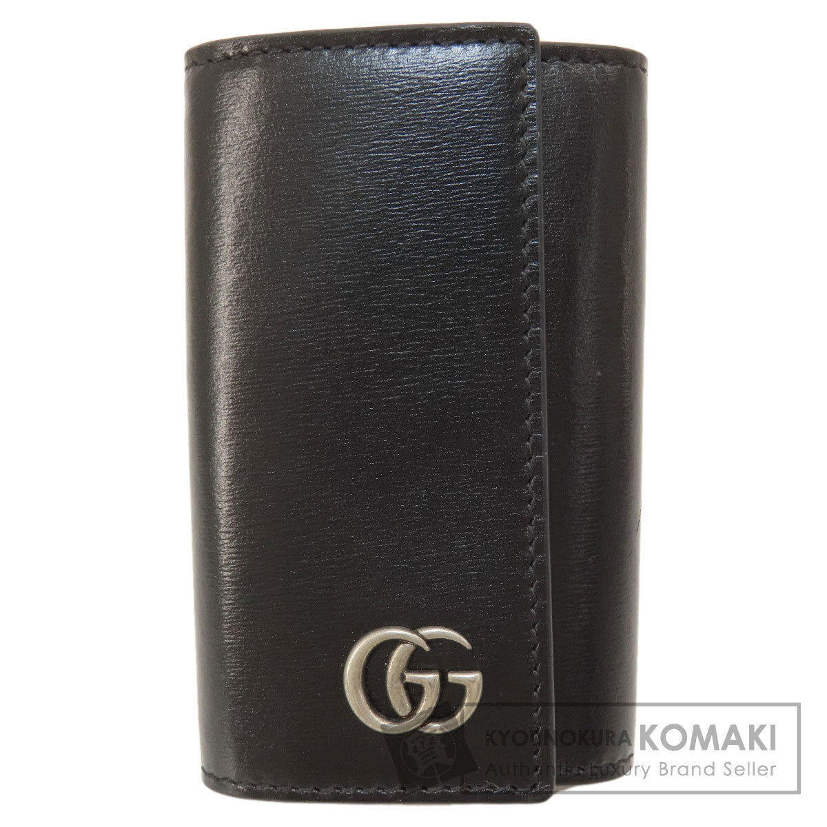 GUCCI  435305 key holder  logo Leather Ladies