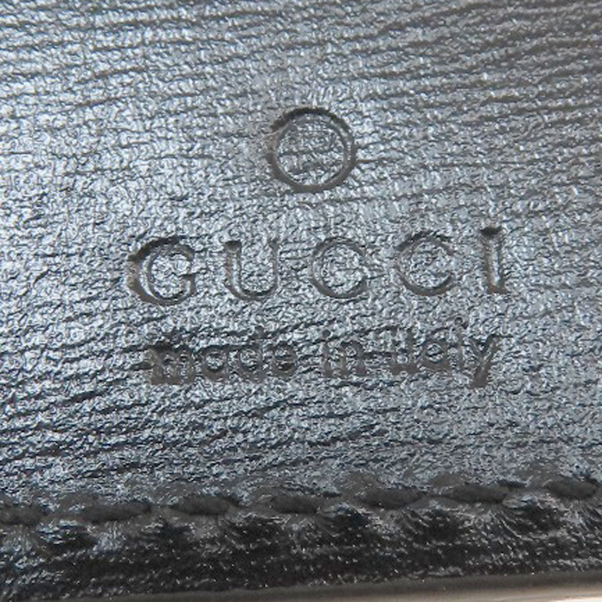 GUCCI 435305 logo key holder Leather Ladies [Used]