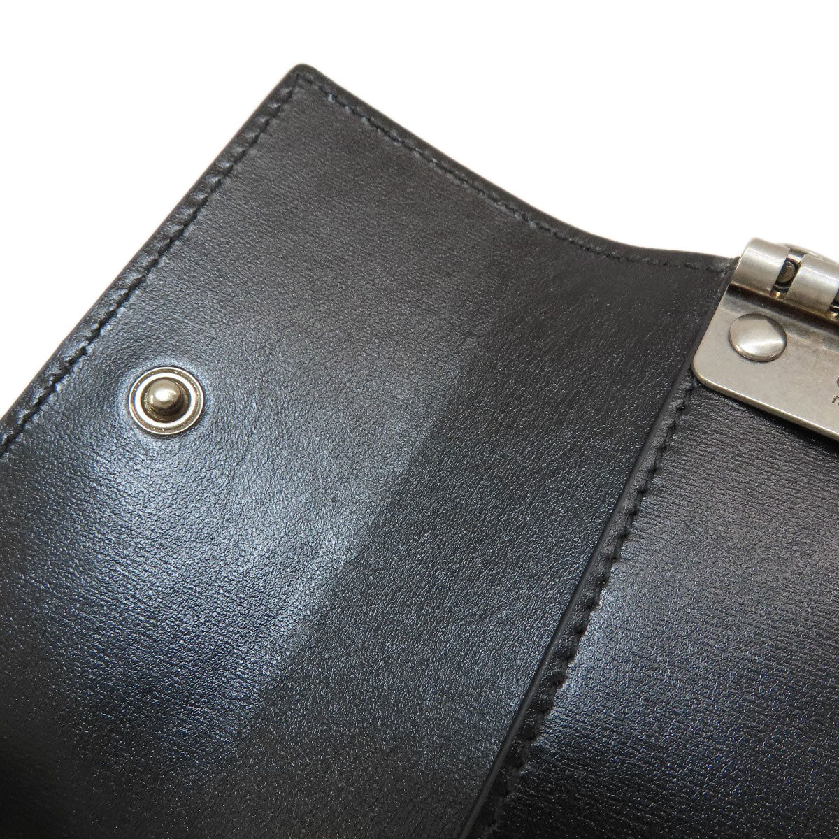 GUCCI 435305 logo key holder Leather Ladies [Used]