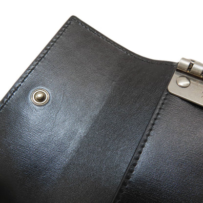 GUCCI 435305 logo key holder Leather Ladies [Used]