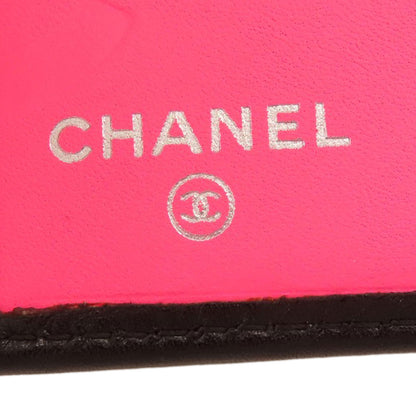 CHANEL   Bifold Wallet with Coin Pocket CAMBON LINE SilverHardware Calf Ladies