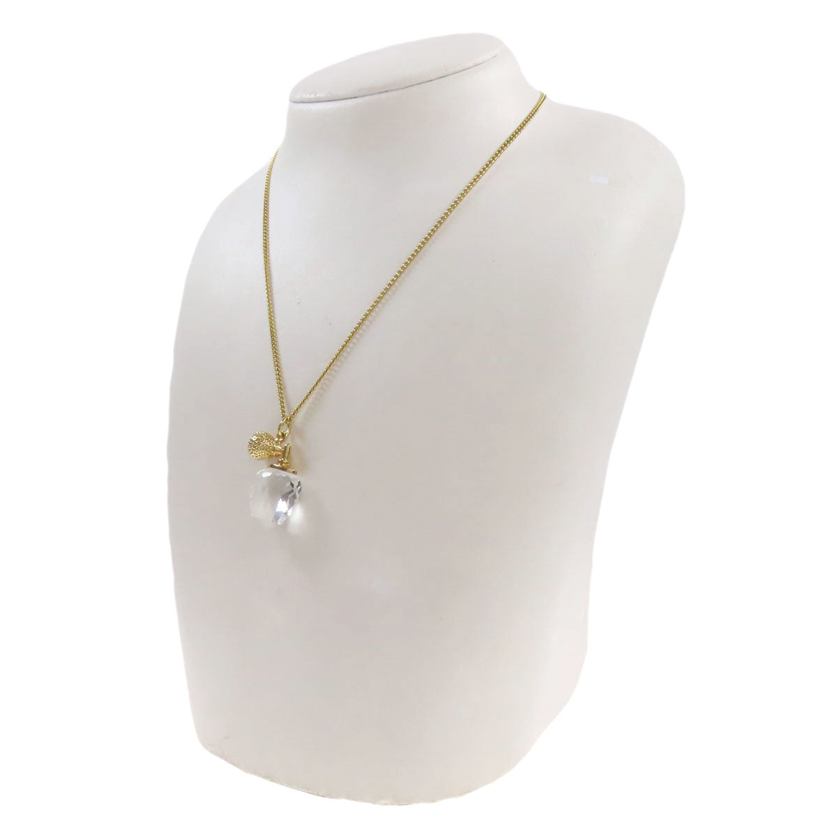 SWAROVSKI perfume motif Necklace Crystal MetalLadies [Used]
