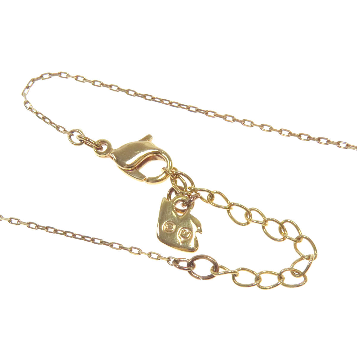 SWAROVSKI V motif rhinestone Necklace Metal Ladies [Used]