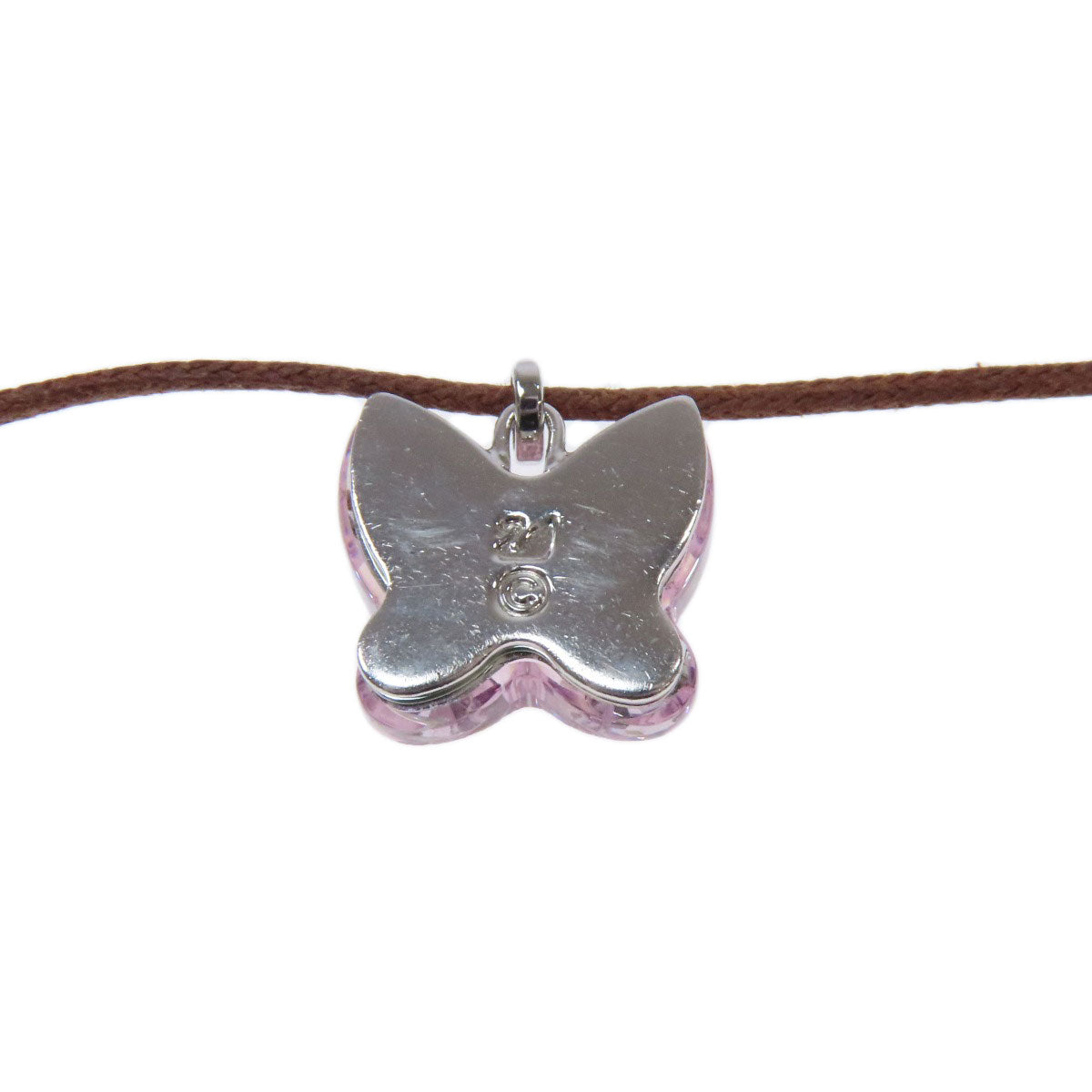 SWAROVSKI Butterfly motif Necklace Crystal StringLadies [Used]